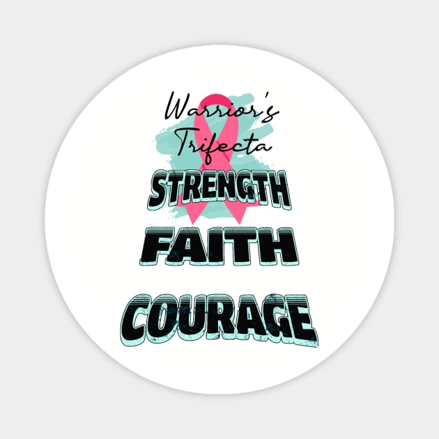 Breast Cancer Awareness & Support Faith Magnet by tamdevo1